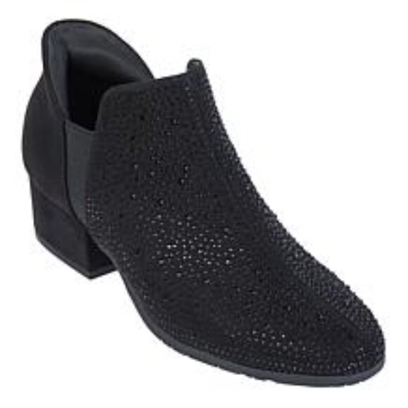 Kenneth Cole Reaction Sandra EZ-On Step-In Jeweled Bootie Size 9 Wide - Picture 1 of 3